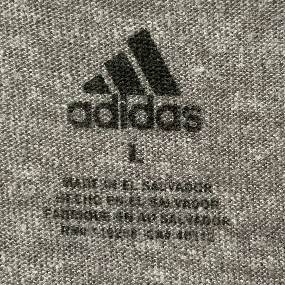 Adidas Heathered Gray Red Nebraska Cornhusker BERM ZONE Baseball Raglan Shirt L